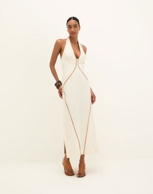 Iva Midi Dress - Off White