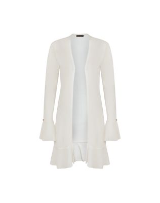 Knit Sasha Long Cardigan - Off White