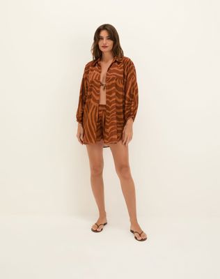 Mori Long Sleeve Blouse - Sundown