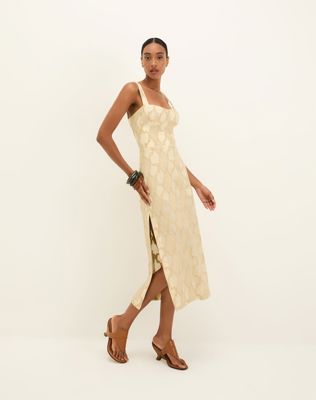 Coen Midi Dress - Embroidered Glitz