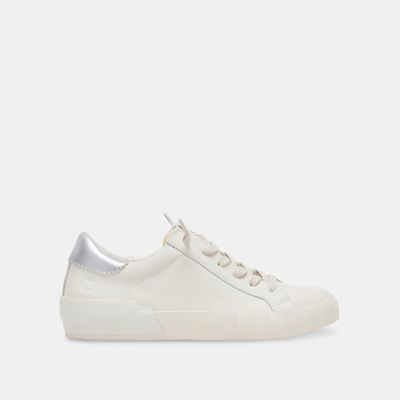Zina Foam 360 Sneakers White Silver Recycled Leather
