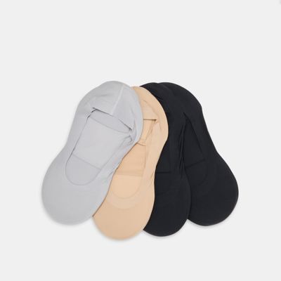 4 Pack No Show Cushioned Socks Multi