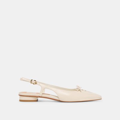 Owana Flats Off White Leather