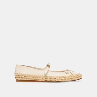 Betony Ballet Flats Off White Leather