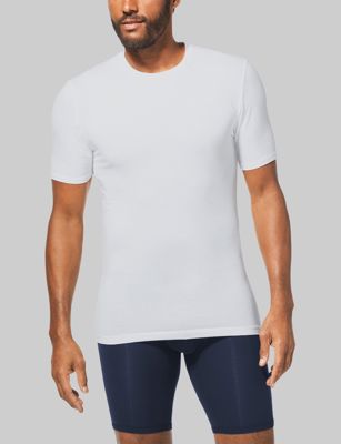 Cool Cotton Crew Neck Stay-Tucked Undershirt
