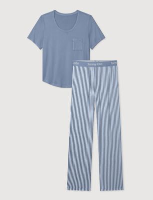 Women's Second Skin Sleep Pocket Tee & Pant Set