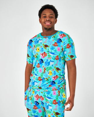 Pixar Nemo's Reef Men's Short Sleeve Pajama Top
